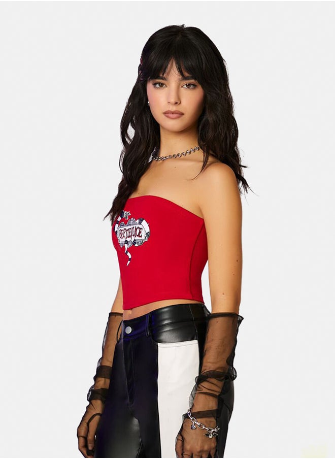 FOREVER 21 - Beetlejuice Beetlejuice Sandworm Tube Top - Image 1