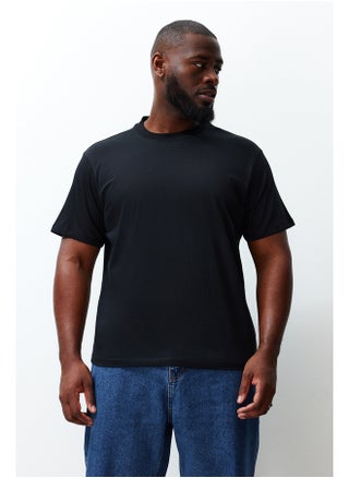 Plus Size Black Regular/Regular Fit Comfortable Basic 100% Cotton T-Shirt TMNSS23TS00134 - pzsku/Z2B5C460A54A6F409C1A7Z/45/_/1730941726/bd0cdb4b-3825-4de4-bf81-0486d7dc6636