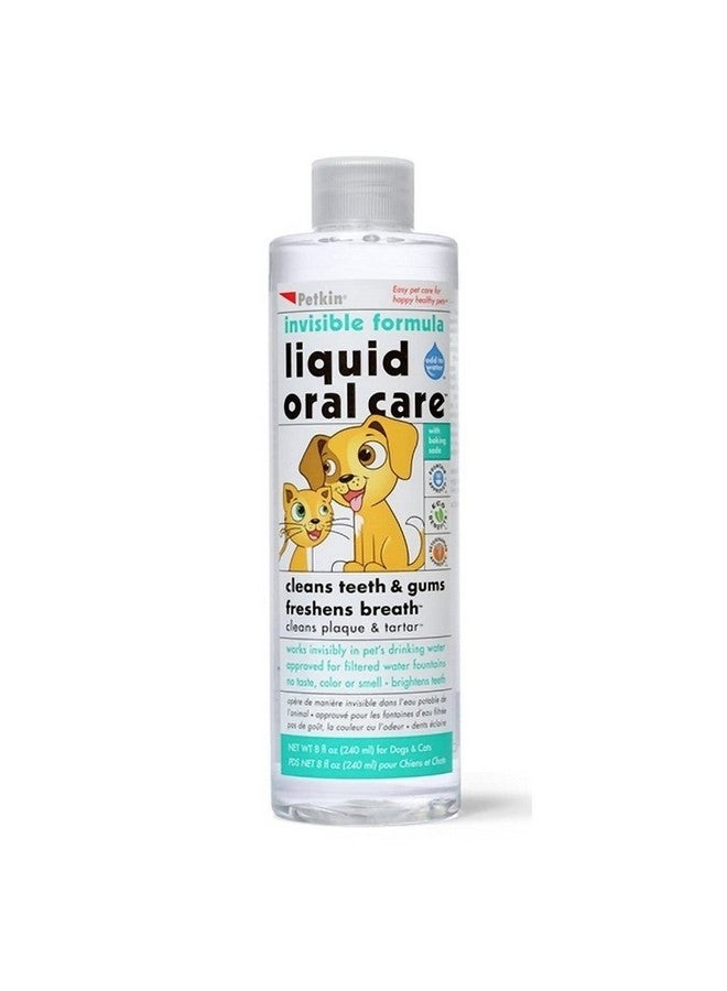 Petkin Pet Liquid Oral Care Invisible Formula Oral Care for Dogs, Easy-to-Use, Removes Plaque and Tartar Also Freshen Up Breath, Keep Your Pet Mouth Clean and Fresh, Tastes Great 240 ml - Image 1