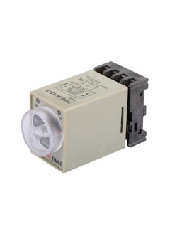 Timer Relay, Delay ON Time Relay, AH3-3 AC 110V 0-10 Seconds Knob Control Timer Relay Delay ON Time Relay with Base AC 110V