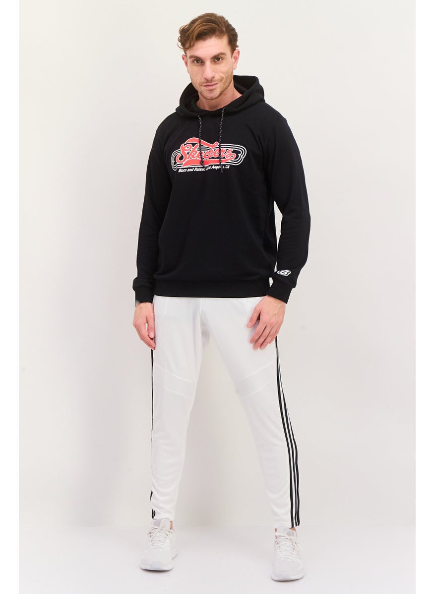 SKECHERS Men Sportswear Fit Long Sleeves Outdoor Sweatshirt, Black  - Image 4