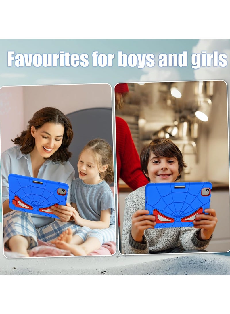 VKL Kids Case for iPad Air 11-inch M2 (2024) with Pencil Holder, Durable Shockproof Rugged Protective Stand Kids Case for iPad Air 6th Generation 11 Inch Case M2 2024 (Blue/red) - Image 4