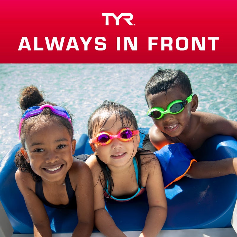 TYR Unisex Kid's Swimple Tie Dye Googles, Clear/Purple/Teal, One Size - Image 5
