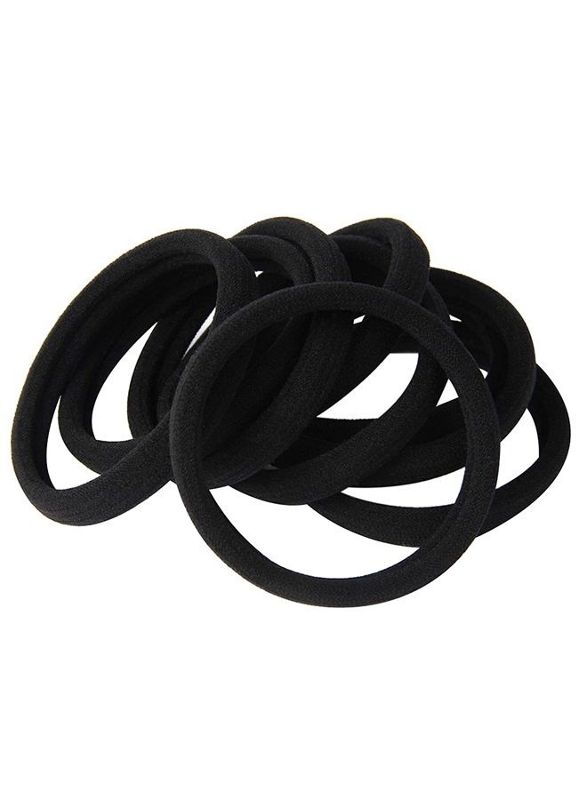 GOSICUKA 20 PCS Large Hair Ties for Thick Hair Black Hair Bands for Women Men and Girls No Damage Stretchy Ponytail Holders for Braids (5 cm in Diameter, 1 cm in Width) - Image 4