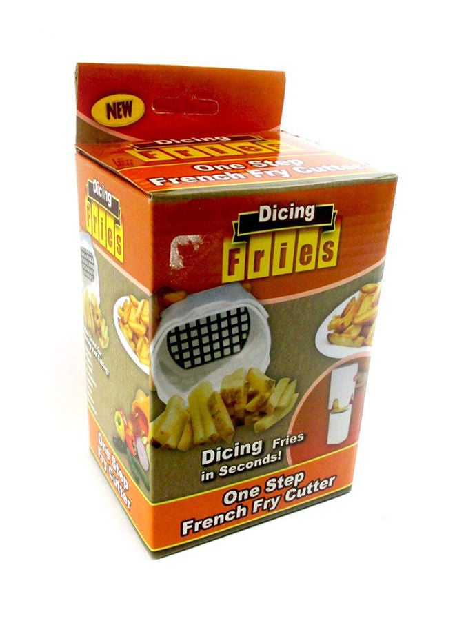 NIBEMINENT Multifunctional French Fry Potato Chip Cutter Silver/White - Image 2