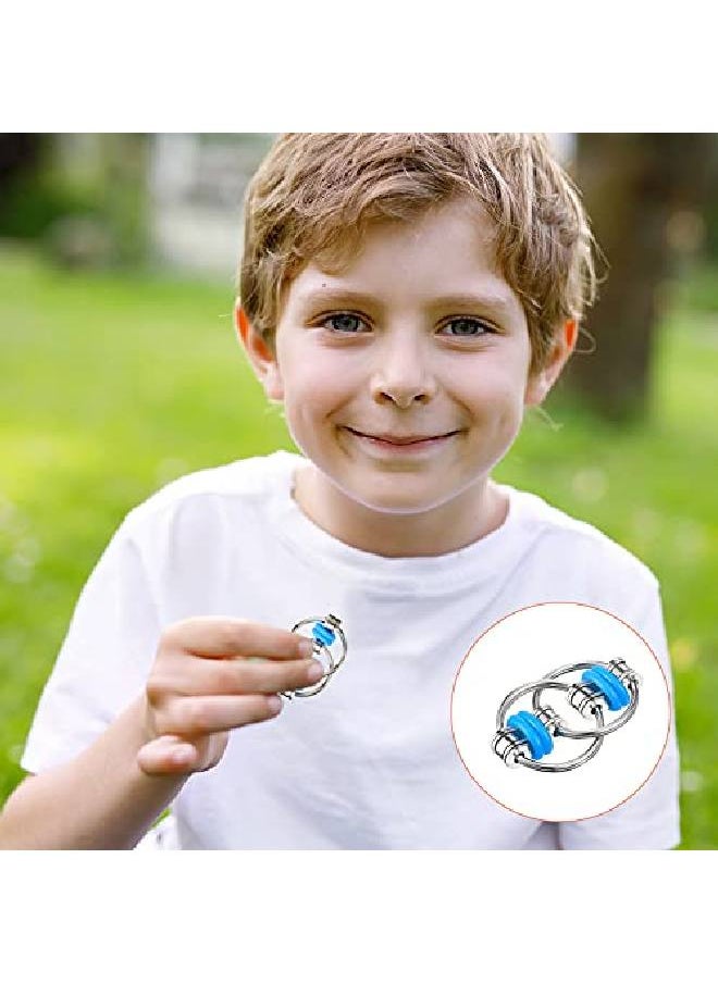 Hicarer - 12 Pieces Six Roller Chain Fidget And Key Flippy Chain Stress Reducers Flippy Chain Fidget Toy Set For Teens And Adults Autism Anxiety Relief Multiple Colors - Image 1