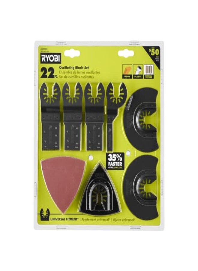 RYOBI 22-Piece Oscillating Blade Set