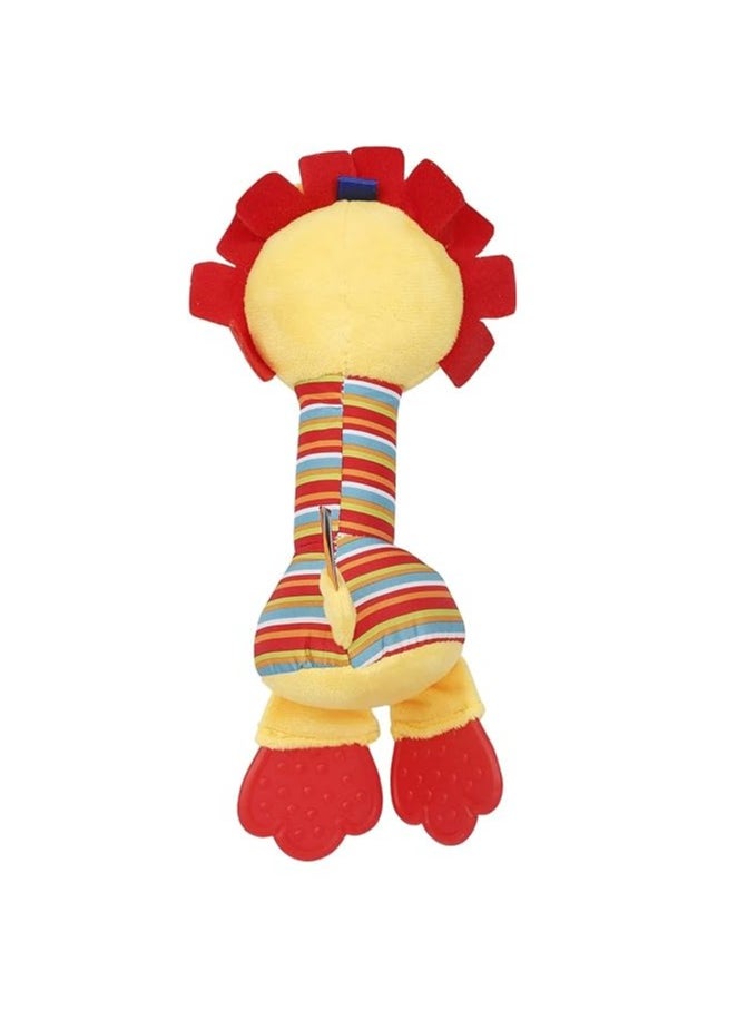 happy monkey - Small Baby Toys for Boys and Girls, Infant Newborn Toddler Children Toys, Soft Plush Toys, Baby Teethers, Stuffed Animal Lion Toy 6 month 1 Year Kids Gifts - Image 1