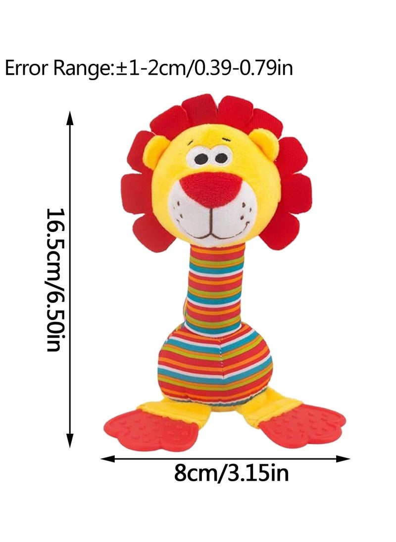 happy monkey - Small Baby Toys for Boys and Girls, Infant Newborn Toddler Children Toys, Soft Plush Toys, Baby Teethers, Stuffed Animal Lion Toy 6 month 1 Year Kids Gifts - Image 1