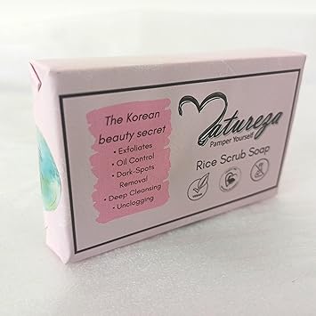 Natureza Organic hand soap Rice milk body scrub soap for tan removal skin brightening 90g - Image 4
