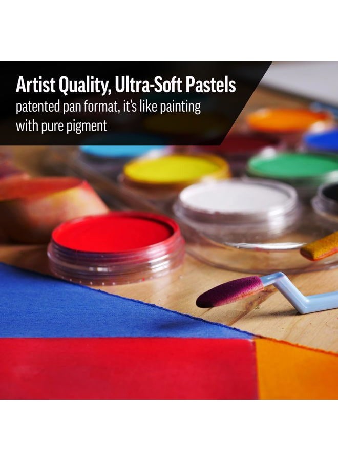 Panpastel Artist Pastels by GOLDEN, Hansa Yellow Shade, 2.44” / 62mm Pan Diameter, Professional Artist Pastels, Unique Pan Format (cake-like)  - Image 5