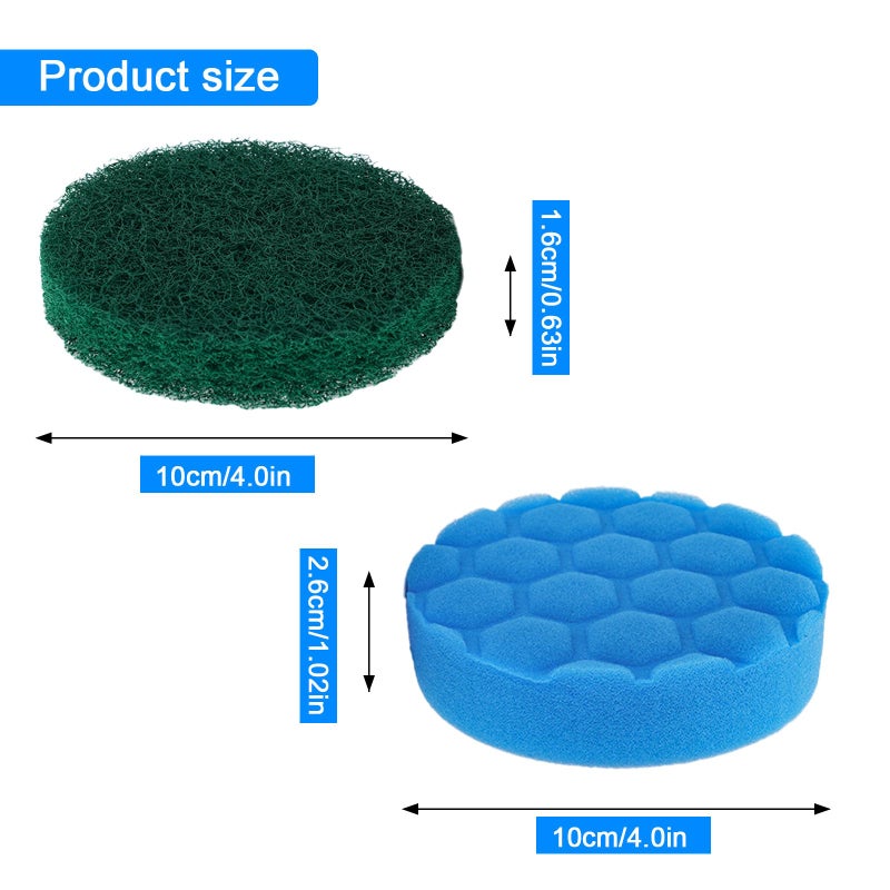 BCQDOL Electric Spin Scrubber Replacement Brush Heads Set, 10 Piece Replacement Brush Cleaning Kit for Cordless Power Scrubber, for Household Cleaning Brushes Kitchen Bathroom Floor Tile Car - Image 5
