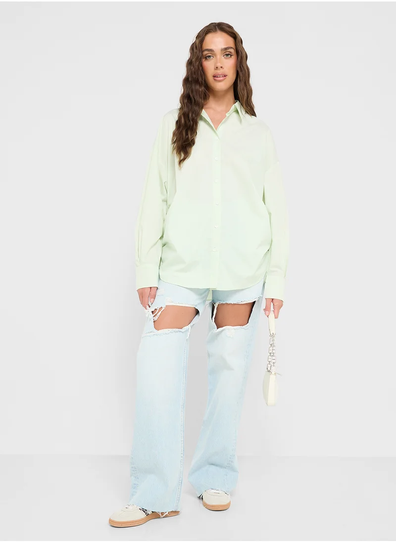 Ginger Oversize Button Down Shirt