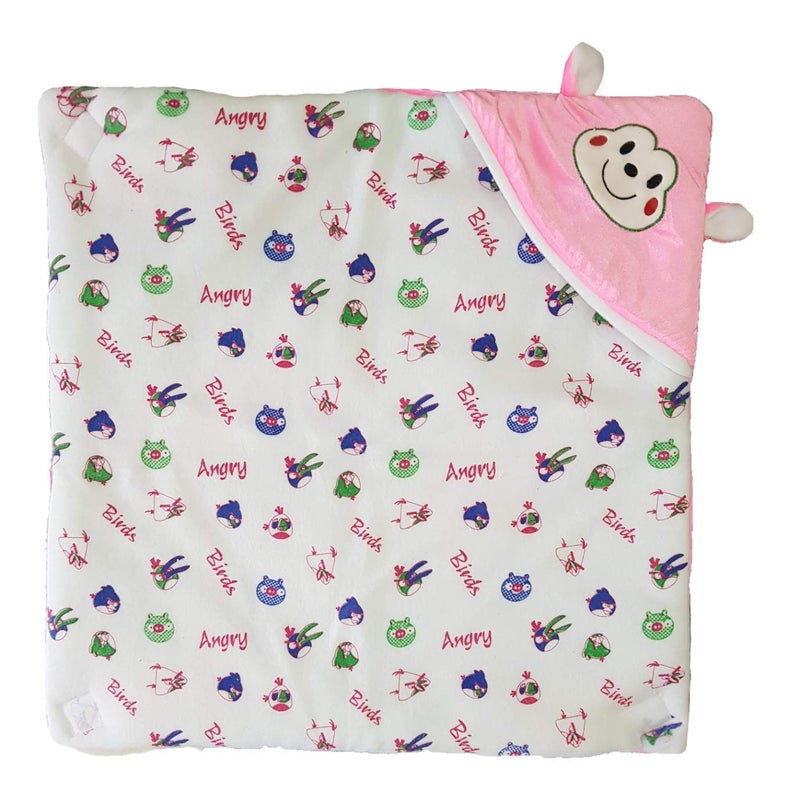 BRANDONN Wool 3 in 1 Baby Wrapper or Baby Blanket Cum Sleeping Bag Bedding (Pink/Purple, Single) - Pack of 2 - Image 4