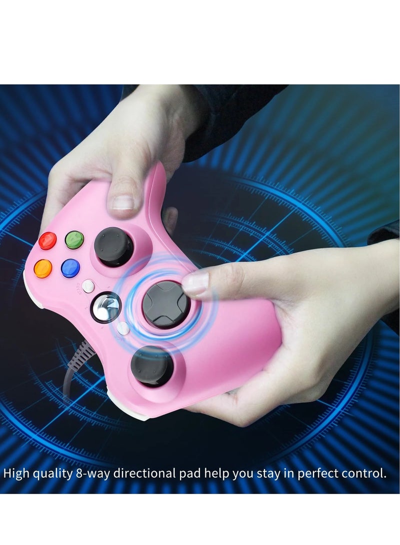 PC Wired Controller, Game Controller for Xbox 360 with Dual-Vibration Turbo Compatible with Xbox 360/360 Slim and PC Windows 7,8,10,11 - Image 3