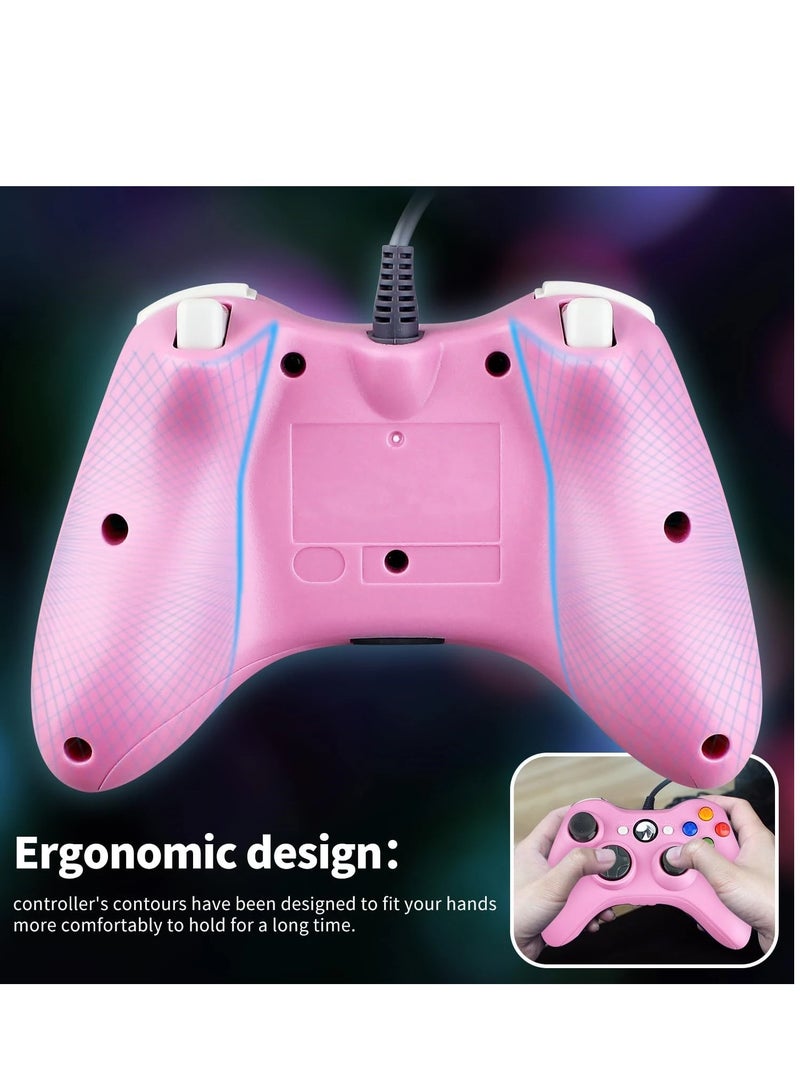 PC Wired Controller, Game Controller for Xbox 360 with Dual-Vibration Turbo Compatible with Xbox 360/360 Slim and PC Windows 7,8,10,11 - Image 4