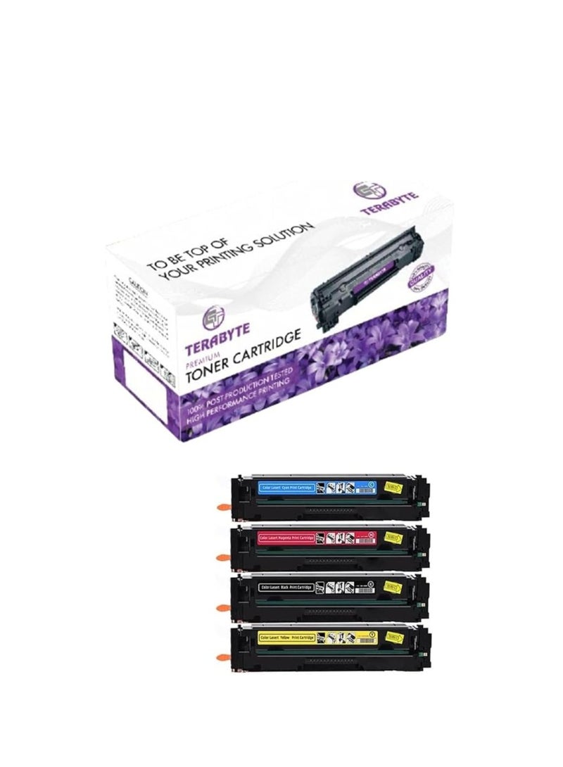 Terabyte Compatible Toner Cartridge Replacement for HP 203A CF540A CF541A CF542A CF543A Use for Color Laserjet M254dw M254nw MFP M280 M280nw M281cdw M281fdn M281fdw Printer(1B 1C 1M 1Y, 4-Pack) - Image 5