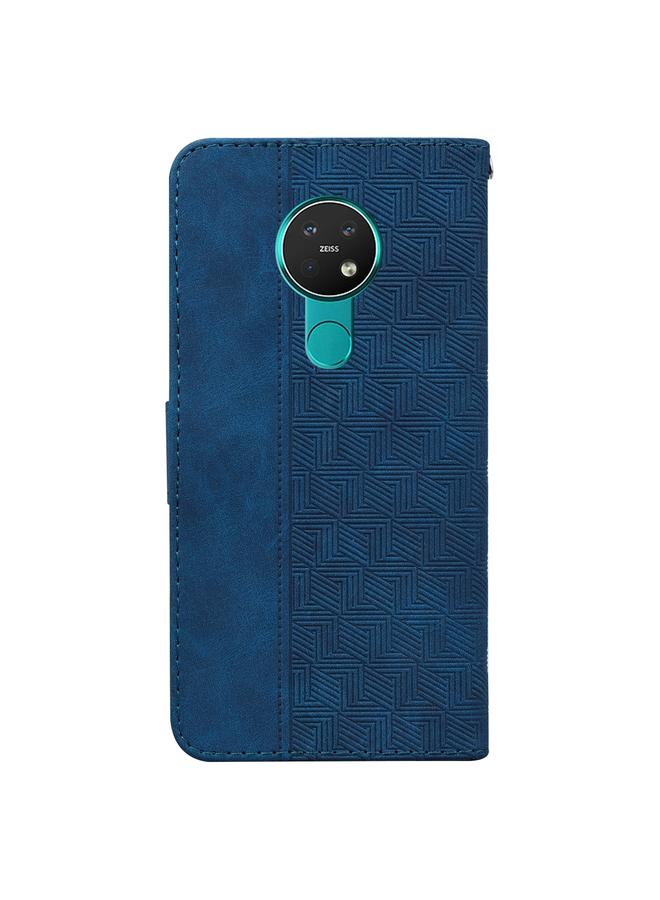 اس-توب جراب لهاتف Nokia 6.2 / 7.2 مصنوع من الجلد المنقوش هندسيًا - Image 3