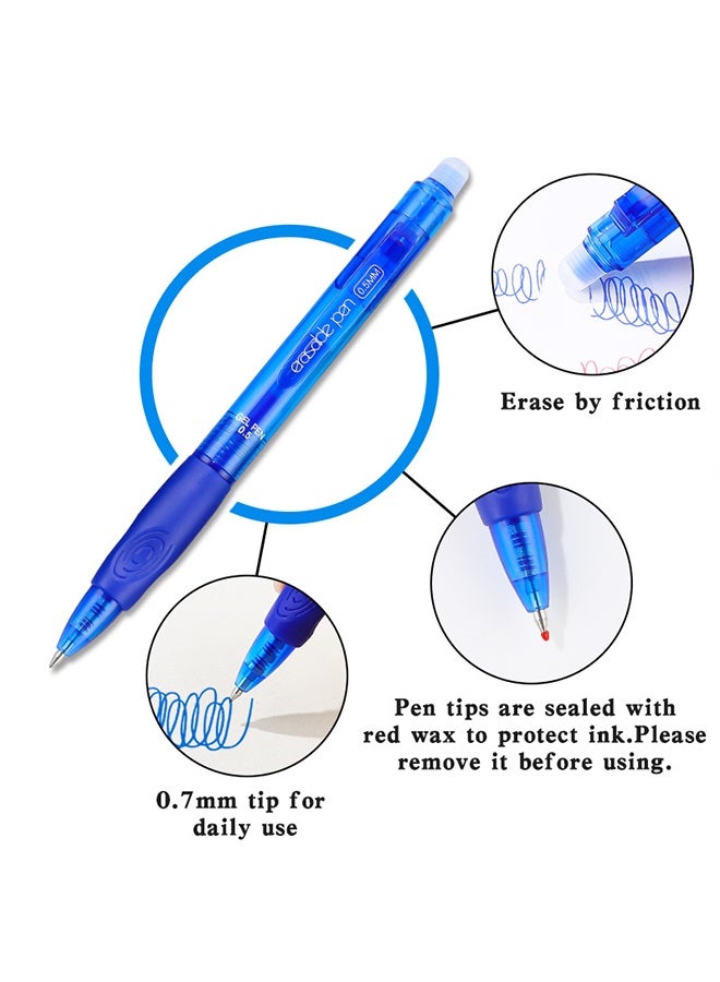 RIANCY 12 color side pressing erasable pens  pressing gel pen Easy erasable large capacity pen - Image 3
