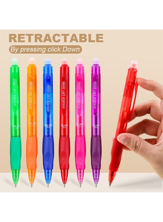 RIANCY 12 color side pressing erasable pens  pressing gel pen Easy erasable large capacity pen - Image 4