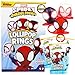 Imaginings 3 Spidey and His Amazing Friends Birthday Party Favor Individually Wrapped Lollipop Rings GhostSpider and Miles Morales Decorated Suckers Box of 18 - Image 2