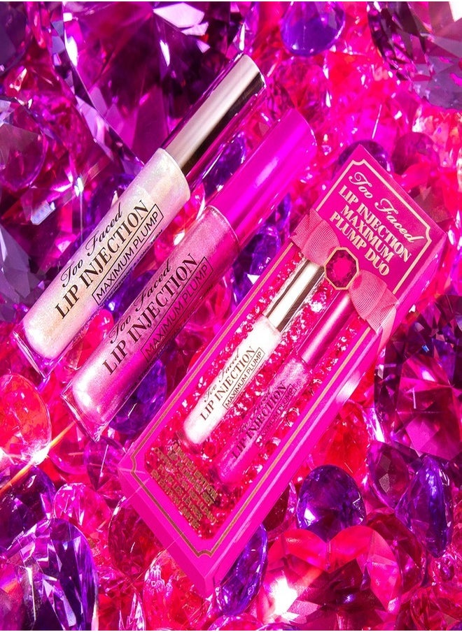 Too FacedCosmetics - TOO FACED Lip Injection Maximum Plump Lip Gloss Duo 4g - Image 1