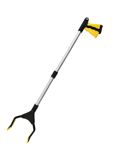 80cm Long Trash & Garbage Picker Grabber, Lightweight Aluminium & Rustproof, Litter Pick Up Stick, Trash Tong, Reaching Assist Tool, Reacher Tool for Elderly, Garden Nabber, Arm Extension （yellow）