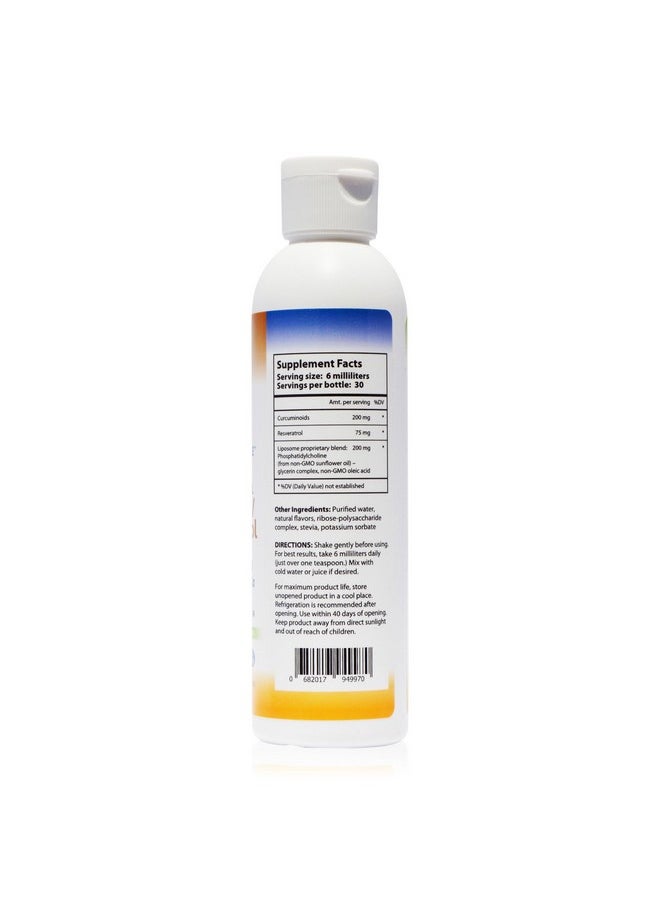 Nutrient Tree - Liposomal Curcumin (Tumeric) And Resveratrol, Two Powerful Antioxidants, Alcohol Free, No Soy Or Gluten, Non-Gmo Sunflower Oil - Image 1