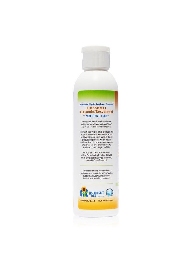 Nutrient Tree - Liposomal Curcumin (Tumeric) And Resveratrol, Two Powerful Antioxidants, Alcohol Free, No Soy Or Gluten, Non-Gmo Sunflower Oil - Image 1