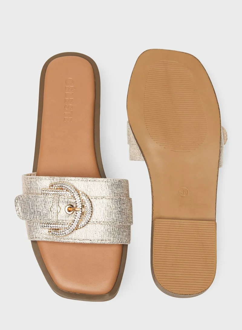 Celeste Multi Strap Flat Sandals