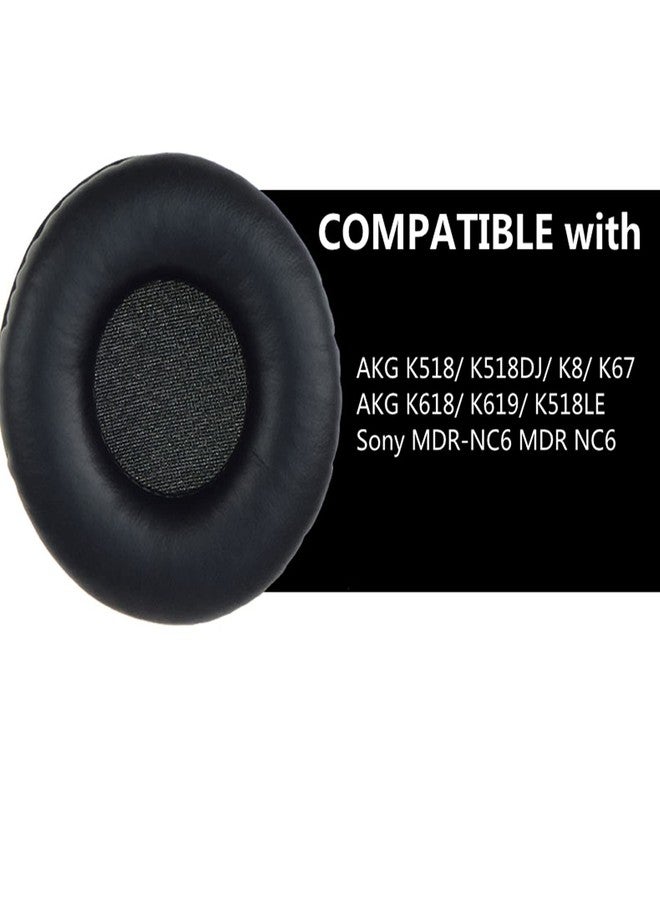 Saipomor MDR-NC6 Replacement Earpads Ear Pad Cushions Compatible with Philips SHB3060, Sony MDR-NC7 NC6 NC5, AKG K518 K518DJ K81 K518LE Headphones - Image 2