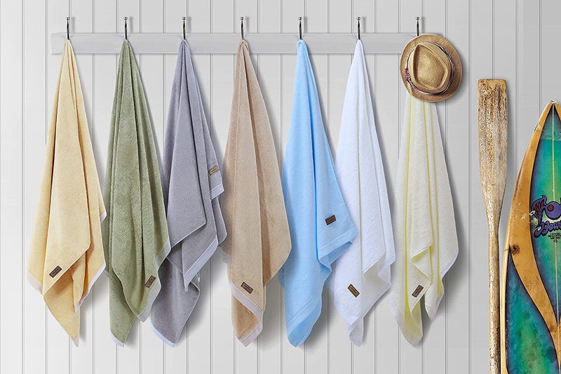 SPREAD SPAIN Bamboo Towels for Bath Towels for Bath Large Size Bamboo Bath Towel High Absorbent Soft 360 GSM 1 Piece Bath Towel for MenWomen 70 cms x 150 cms Light Blue - Image 2