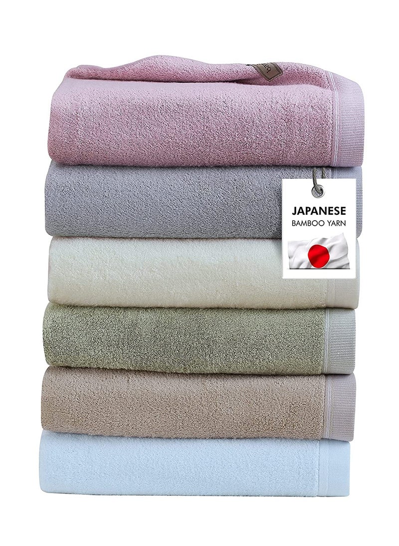SPREAD SPAIN Bamboo Towels for Bath Towels for Bath Large Size Bamboo Bath Towel High Absorbent Soft 360 GSM 1 Piece Bath Towel for MenWomen 70 cms x 150 cms Light Blue - Image 3