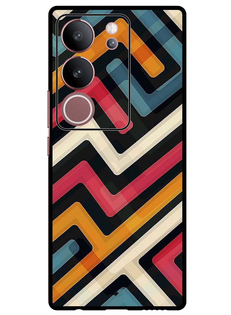 Theodor Protective Case Anti Scratch Shock Proof Bumper Cover For Vivo V29 - V29 Pro Lines 1 - Image 1