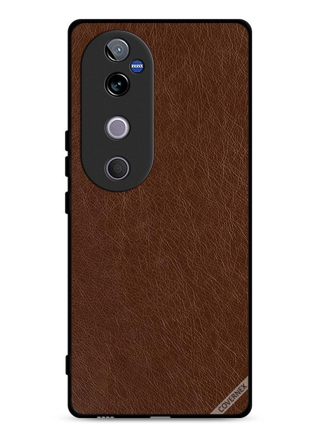 Covernex غطاء واقي لهاتف Vivo V40 5G بنمط جلد - Image 1