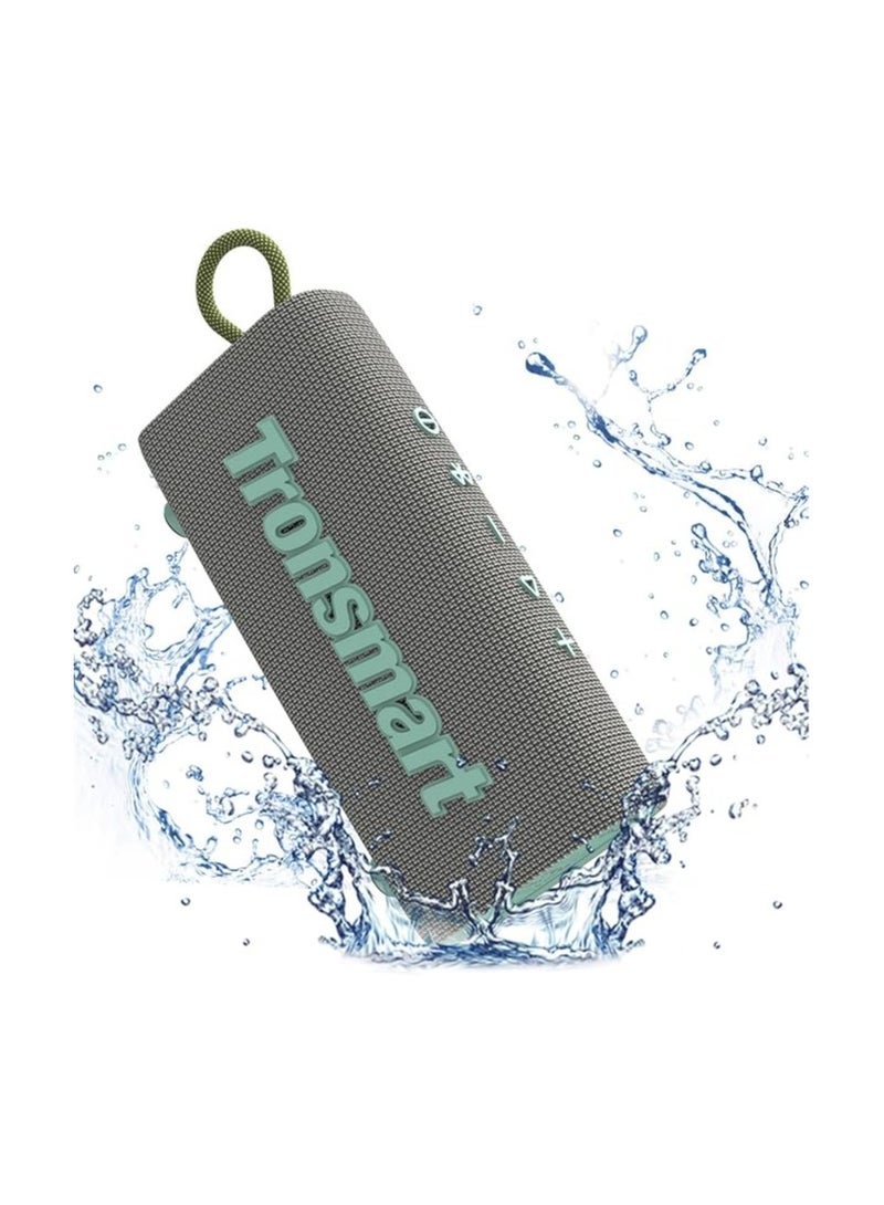 Tronsmart Trip Mini Portable Bluetooth Speaker, Speaker with Bluetooth 5.3, 20H Playtime, AUX, Mic, IPX7 Waterproof Speakers, Wireless Outdoor Speakers Shower Speaker for Beach and Bike Travel- Grey - Image 2