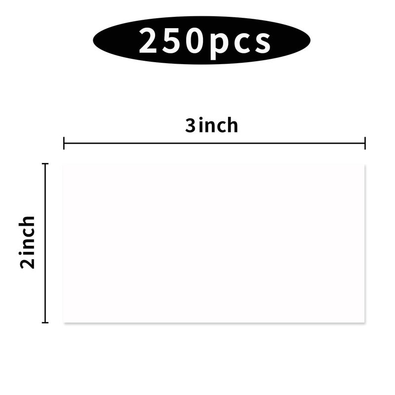 STARLIBOO Colored Labels Stickers 3 x 2 Inch, Removable Rectangle Moving Labels Stickers, 250Pcs Garage Sale Price Stickers, Adhesive Moving Labels for Boxes White - Image 2