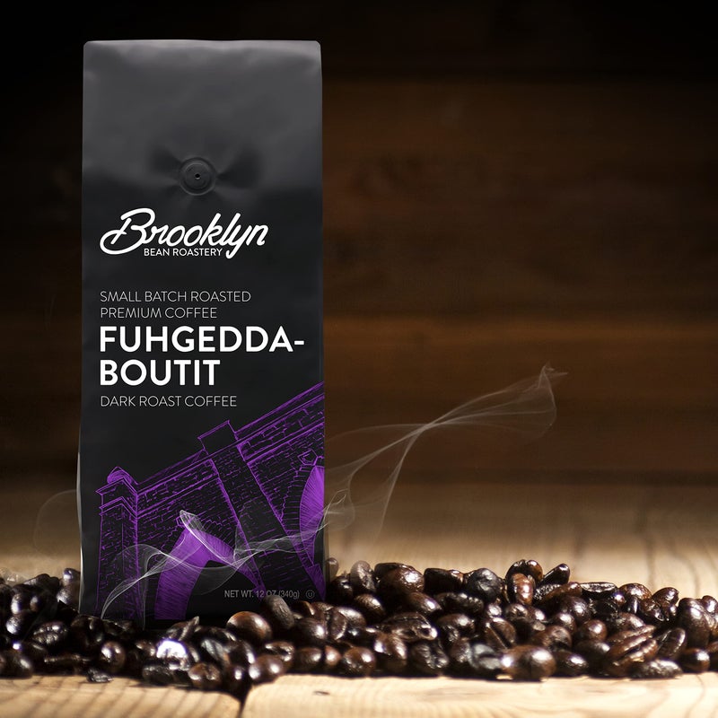 Brooklyn Beans Fuhgeddaboutit 100% Arabica Craft Roasted Ground Coffee, Dark Roast, 12 Ounce Bag - Image 2