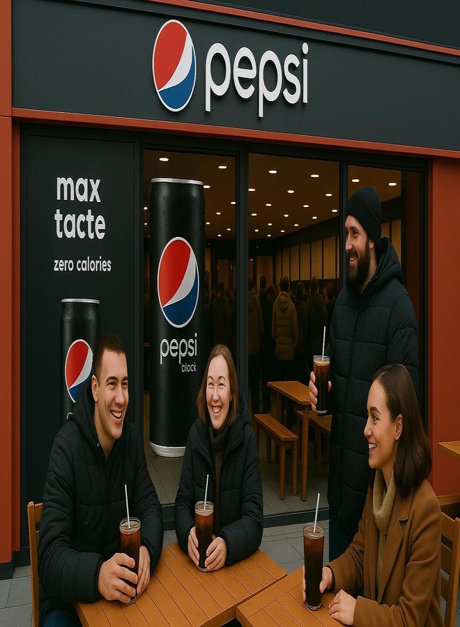 Pepsi Black Soft Drink – Zero Sugar Cola Beverage (Pack of 12) 250ml Cans By COUGAR | Bold Flavour Carbonated Drink | Slim Can Format for Easy Storage & Travel | Suitable for Parties, Meals, Refreshment & Sharing | (Imported) - Image 4