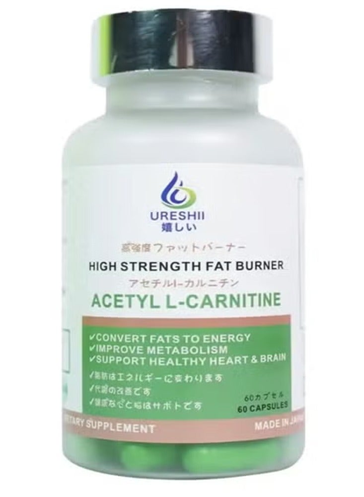 Ureshii Strength Fat Burner Acetyl L-Carnitine 60 Capsules