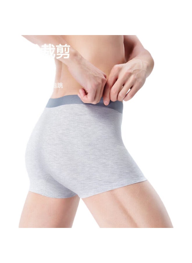 HLA [Silky Seamless] Men'S Underwear, Modal 50% Spandex, 5A Antibacterial Breathable Boxer Briefs, 3-Pack - Image 3