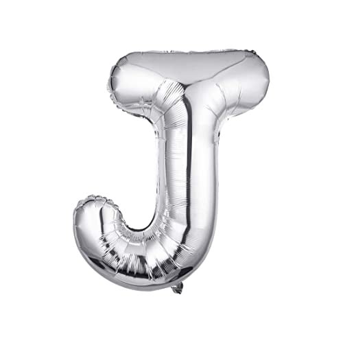 JUST PARTY Silver Letters Alphabets Foil Balloons for Birthday/Anniversary/Bachelorette/Wedding/Farewell & Other Ocassions, Make Your Own Custom Phrase - Image 1