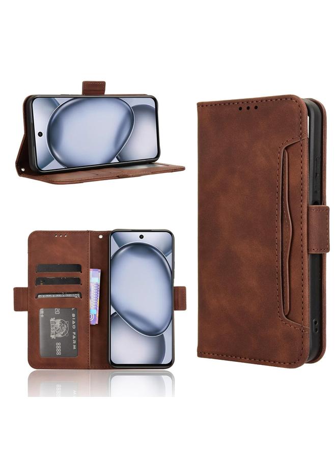 اس-توب جراب هاتف من الجلد لهاتف itel A80 4G بملمس جلد العجل وفتحات للبطاقات - Image 1