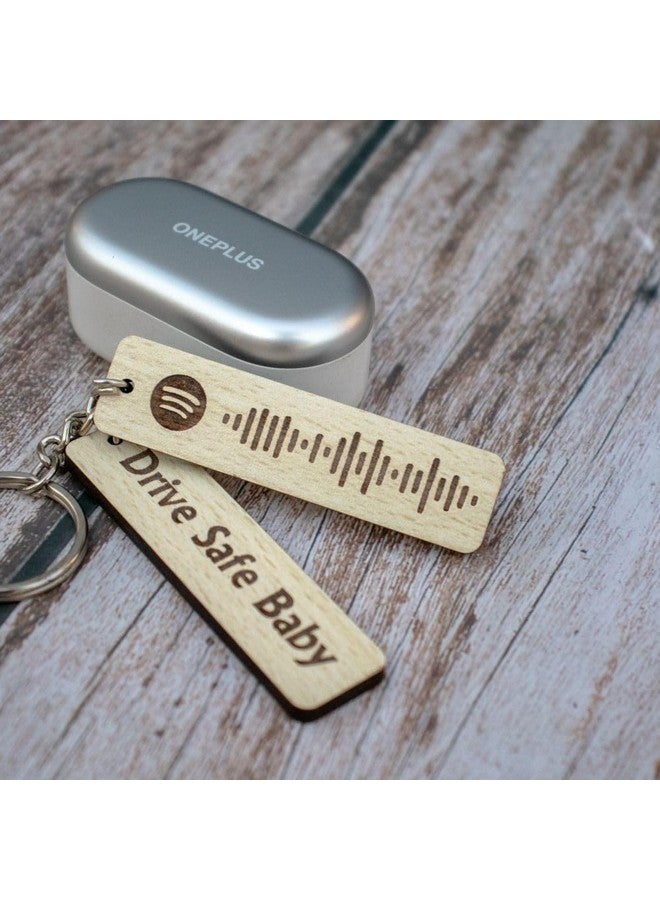 WEHATKE Customised Spotify Wood Keychain With Song Code & Message | Best Spotify Keychain For Gift, Personalized Keyring, Multicolor - Image 4