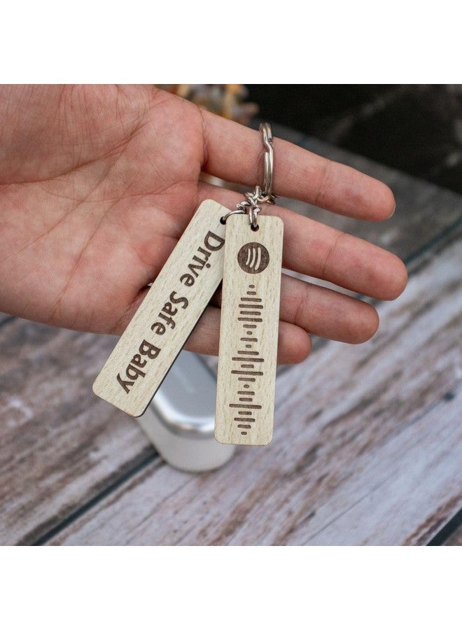 WEHATKE Customised Spotify Wood Keychain With Song Code & Message | Best Spotify Keychain For Gift, Personalized Keyring, Multicolor - Image 5