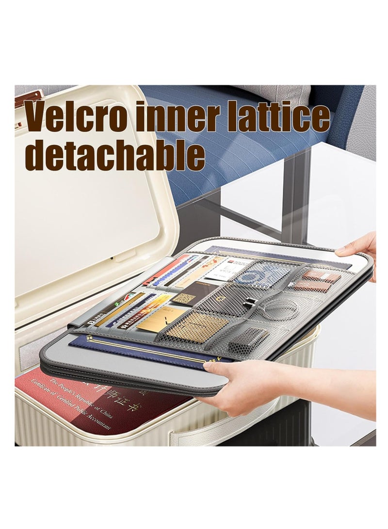 KASTWAVE Money Briefcase Filing Folder, File Folder Organizer, Fireproof Expanding File Folder, Document Organizer Briefcase Business Filing Bag, Storage Document Organizer Folder for Documents and File - Image 2
