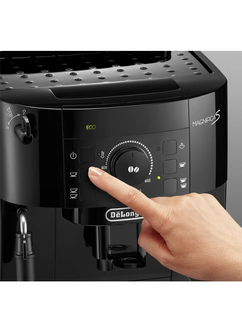 De'Longhi Coffee Machine MAGNIFICA S Fully Automatic Bean to Cup Coffee Machine, 5+ Functions, Ideal for Espresso, Americano, Cappuccino, Latte, Macchiato & Many More Coffee Recipes,