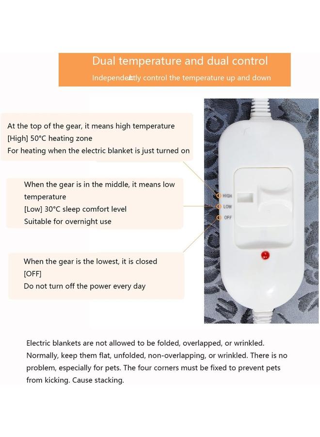 KOWVOWZ Pet Heating Pad - Electric Heated Bed Mat for Cats and Dogs - Image 2