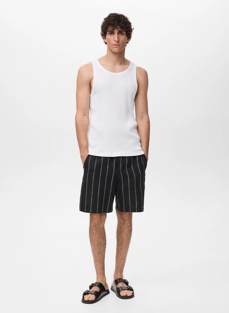 Mango Man  Slim-fit ribbed tank top for Men | Best Price UAE