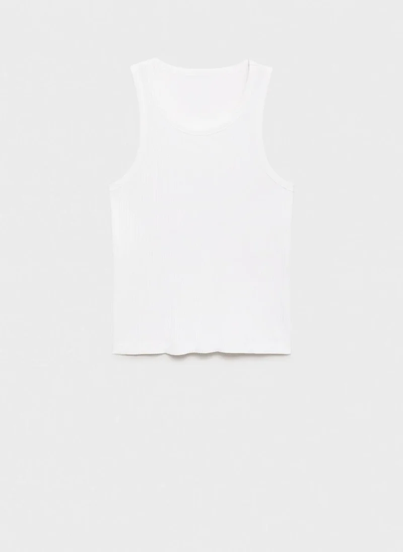 Mango Man  Slim-fit ribbed tank top for Men | Best Price UAE